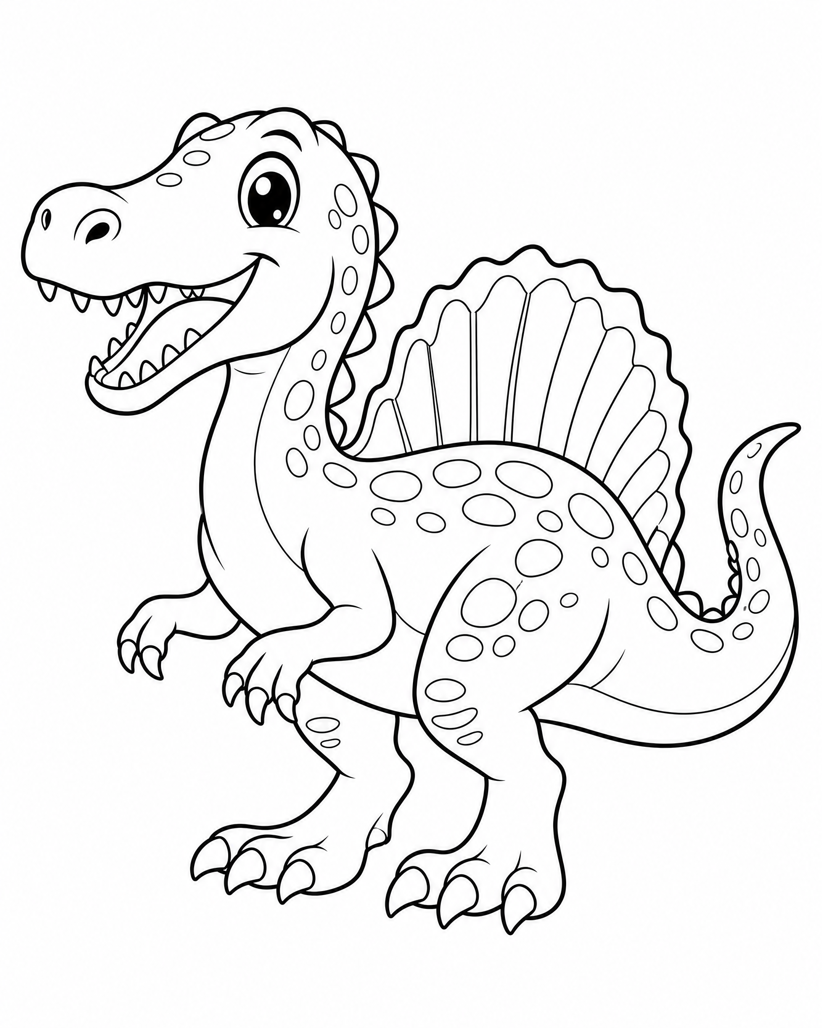 Dinosaurs coloring page 2