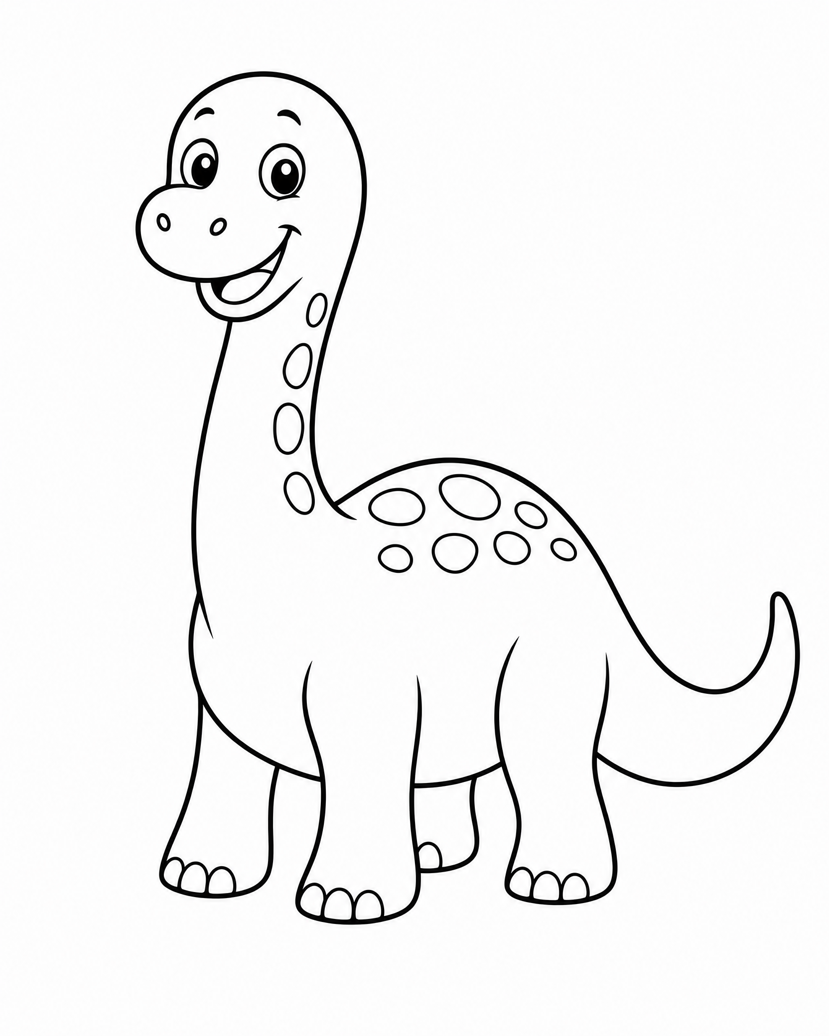 Dinosaurs coloring page 3