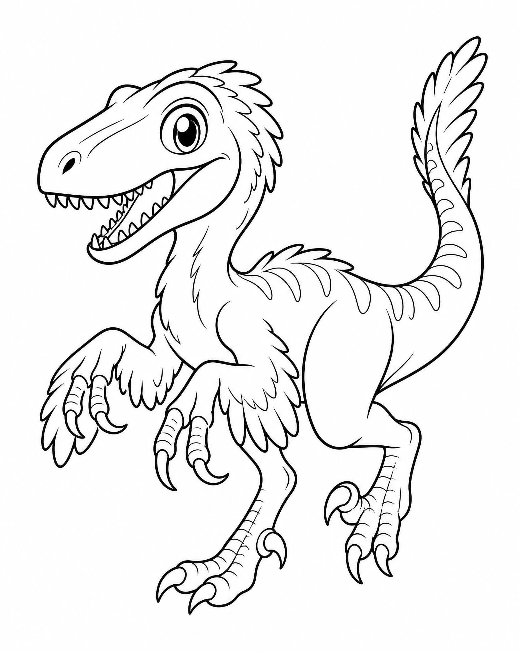 Dinosaurs coloring page 5