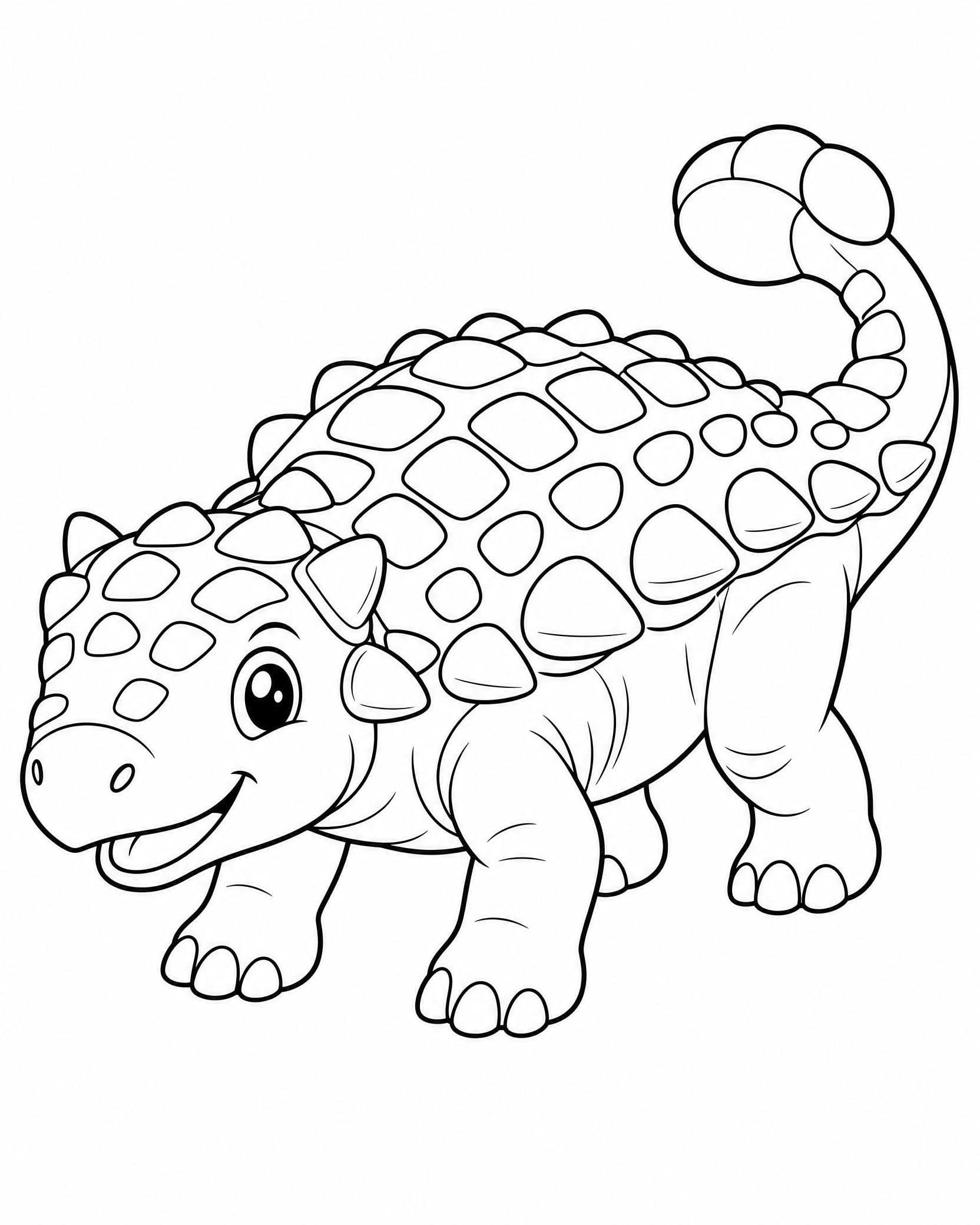 Dinosaurs coloring page 8