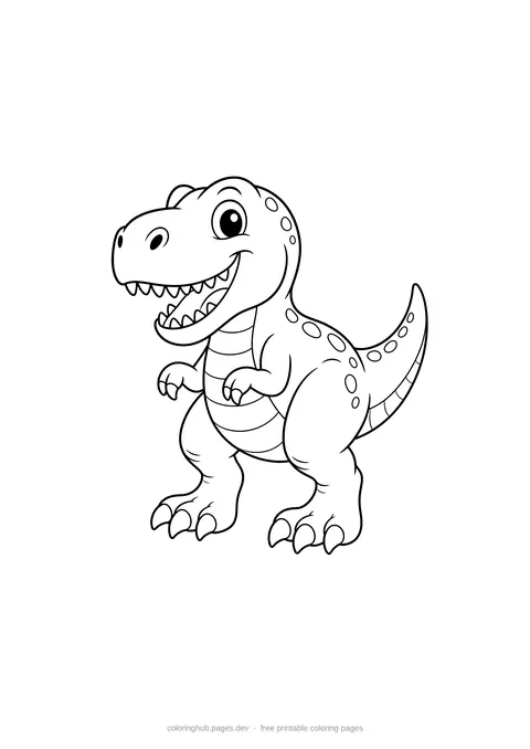 Dinosaur Coloring Pages preview coloring page
