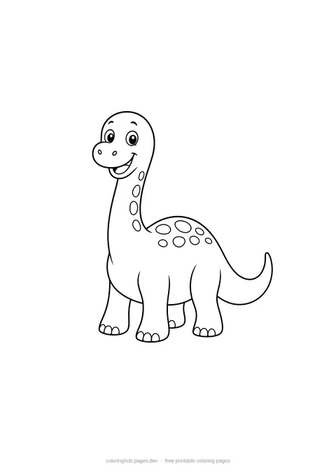 Dinosaurs coloring page 3