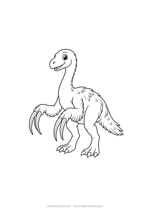 Dinosaurs coloring page 4