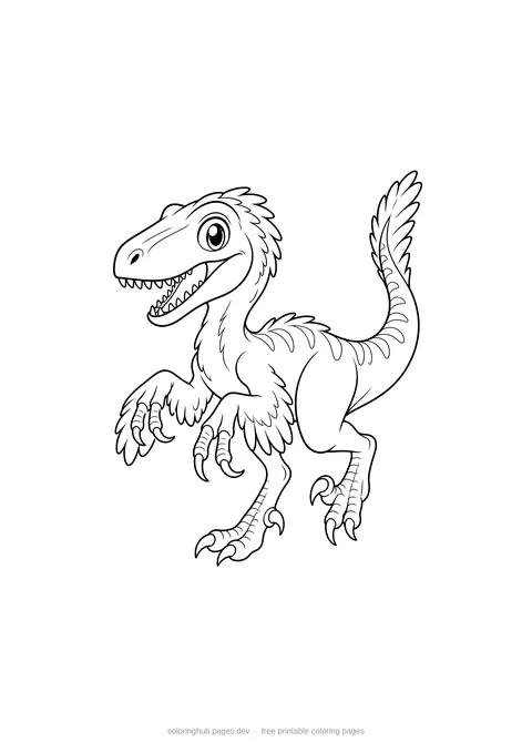 Dinosaurs coloring page 5