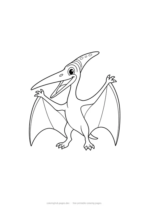 Dinosaurs coloring page 6