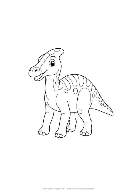 Dinosaurs coloring page 7